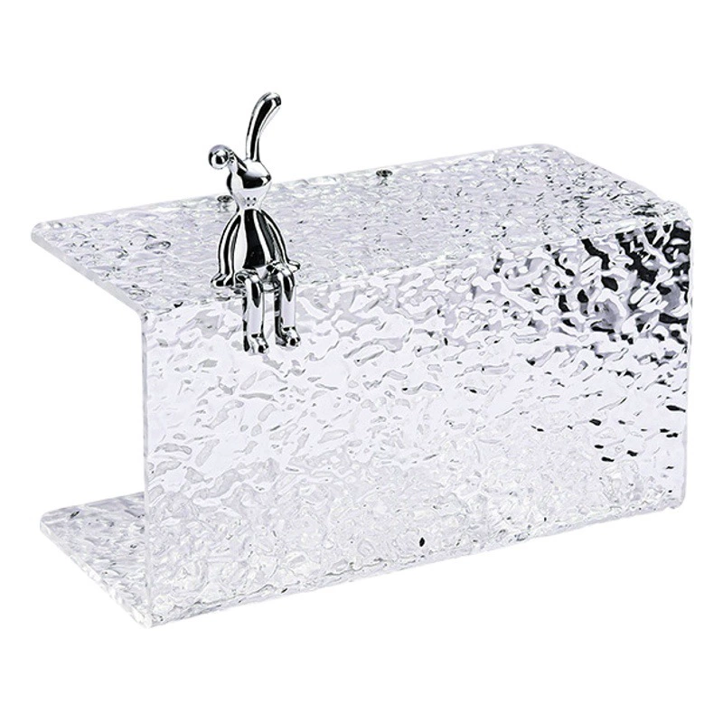 Акриловая коробка для салфеток для туалетной бумаги для ванной комнаты Настенный ролик для туалетной бумаги без перфорации Многофункциональная стойка для хранения