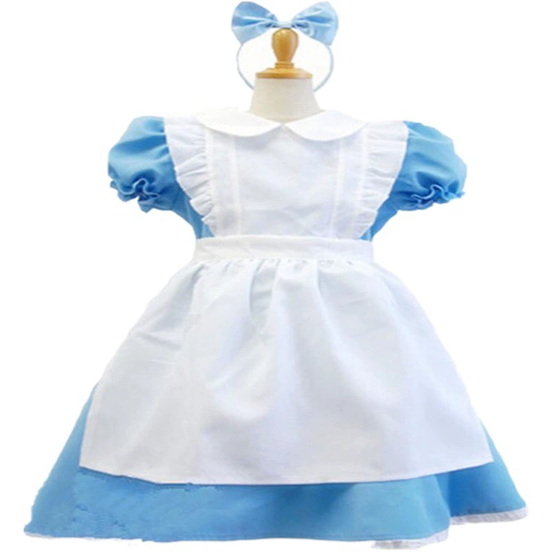 Алиса в стране чудес костюм на Хэллоуин маскарадное Платье Бальный Рождественский костюм новые дети Золушка