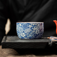 功夫茶具冰种玉瓷单个家用陶瓷大号泡茶碗茶杯三才盖碗