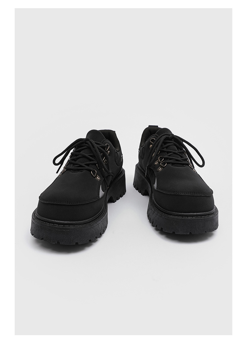 Herren Arbeitsschuhe Winter Outdoor Wandern wasserdicht und rutschfest Herren Freizeit Lederschuhe, schwarz Baustelle Arbeit_voghion.com