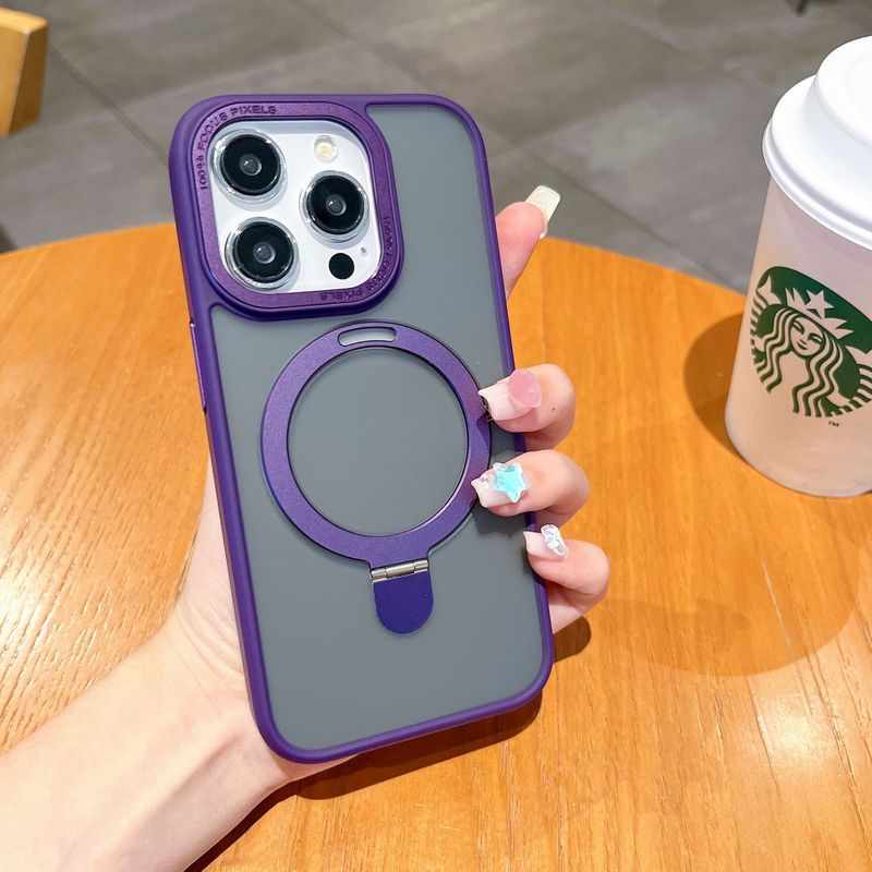 Apple 17ProMax 携帯電話ケース、マット仕上げのiPhone16 マグネット式スタンド、MagSafe対応の保護ケースに適しています。|undefined