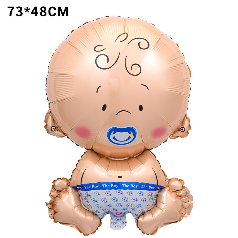 Nuevo chupete grande de forma especial transfronterizo, película de aluminio para bebés, globo, biberón, decoración de cumpleaños para bebés, revelación de género
