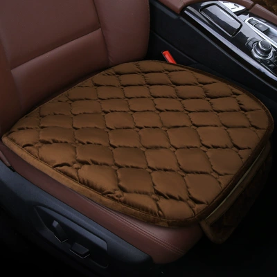 Seat cushion, seat cover Velvet Three-Piece Set Without Backrest - brown