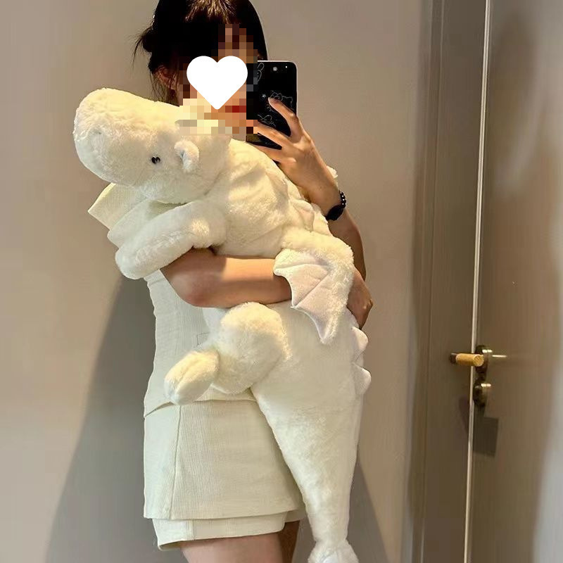 可爱玩偶小飞龙睡觉抱枕恐龙毛绒玩具抱睡公仔大娃娃生日送闺|undefined