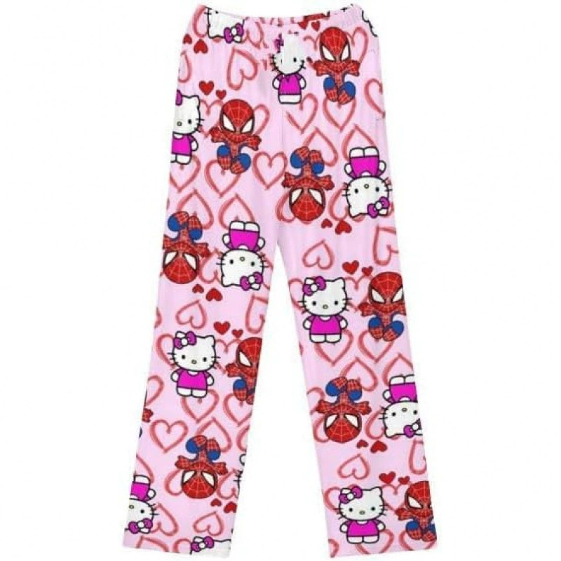 Hello Kitty, летние тонкие брюки с рисунком, импортные, Amazon