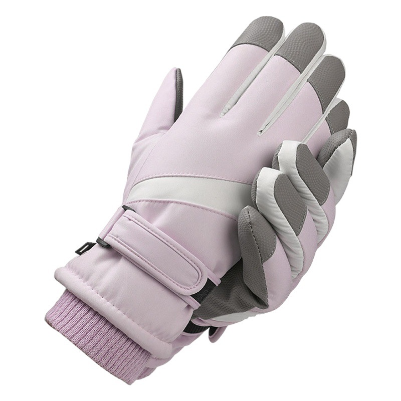 Guantes de esquí otoño e invierno, protección contra el frío y el viento, ciclismo al aire libre, antideslizante más terciopelo, deportes de montañismo, pantalla táctil, guantes cálidos