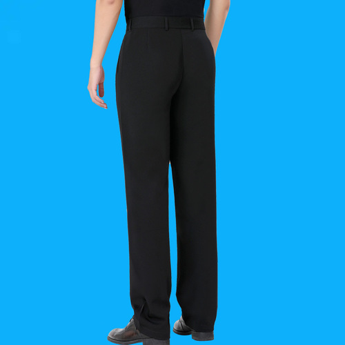 Men's Modern Dance Standard Dance Pants Dance Pants with Pockets Latin Social Square Dance Pants Rumba Samba Dancing Pants