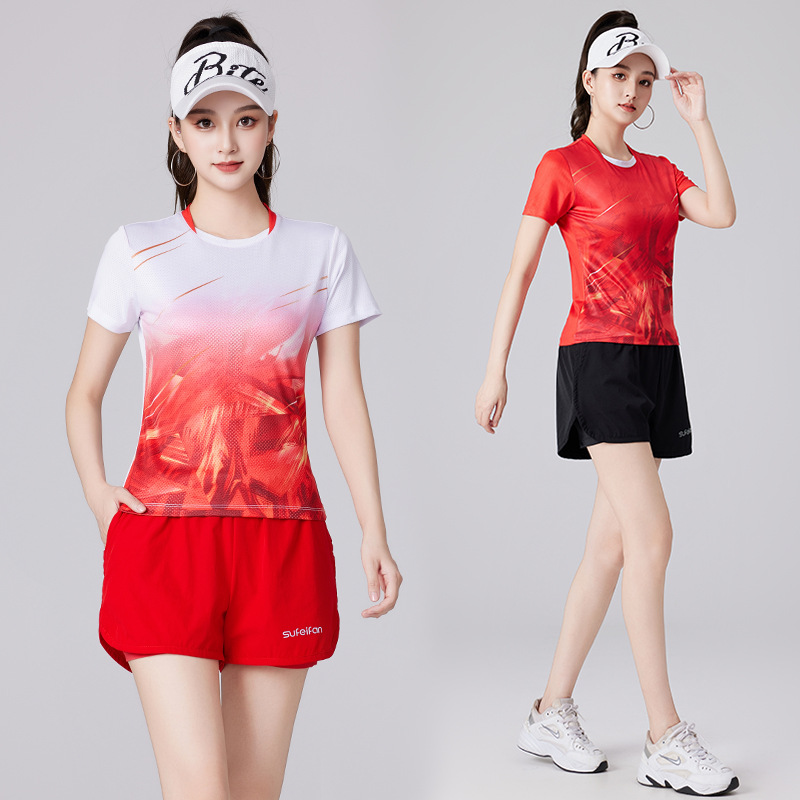 Quick-drying Mesh Top Summer Internet Popular Running Group Fitness Dancing Square Dance Dance Performance Clothing Breathable Shorts