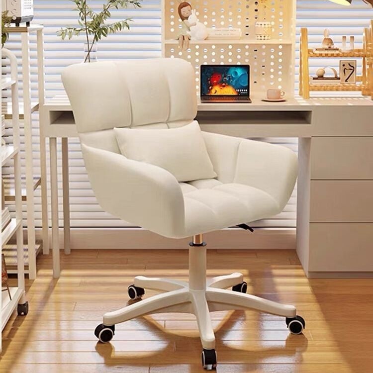 Computer Chair, Comfortable Chair for Long Sitting, Home Office Chair, Dormitory Study Chair, Girls' Bedroom Vanity Chair