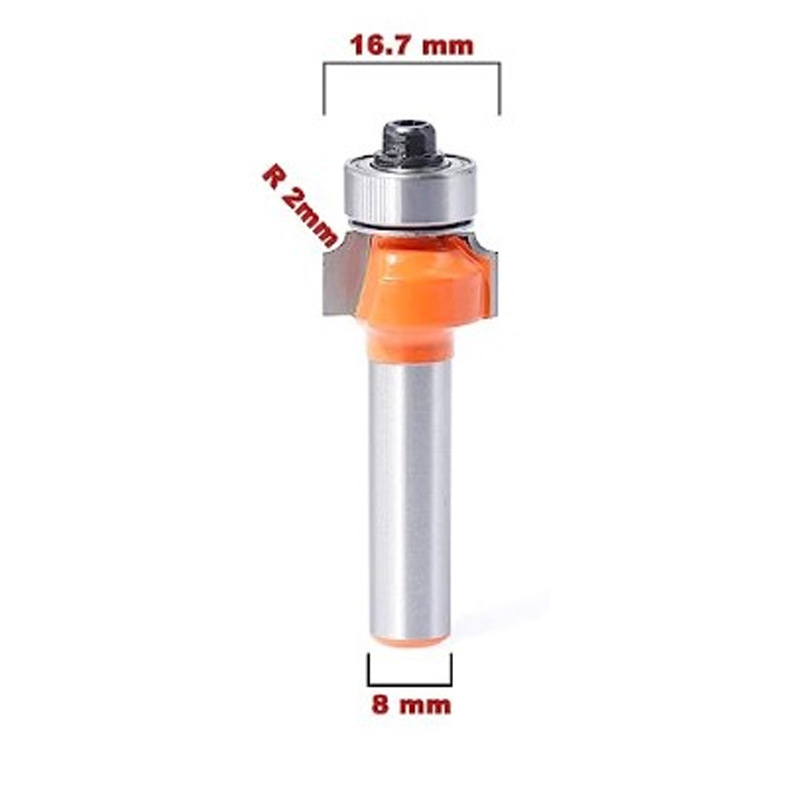 优利可钨钢木工专用圆角刀铣刀8柄亚马逊速卖通货源