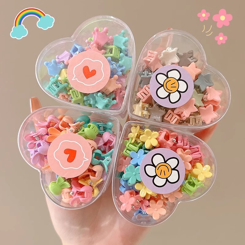 Niños trenzados pinzas de cabello bebé princesa cabello roto pinzas de cabello fijado pinzas de cabello color mini pinzas de agarre pequeñas