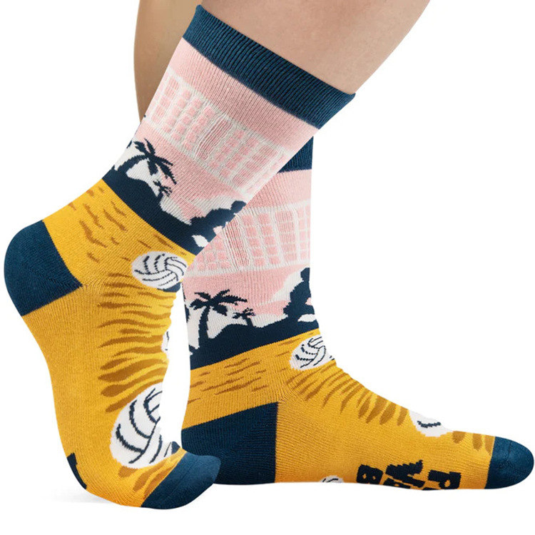 All Seasons Season Cute Funny Unisex Cartoon Cotton Crew Socks A Pair