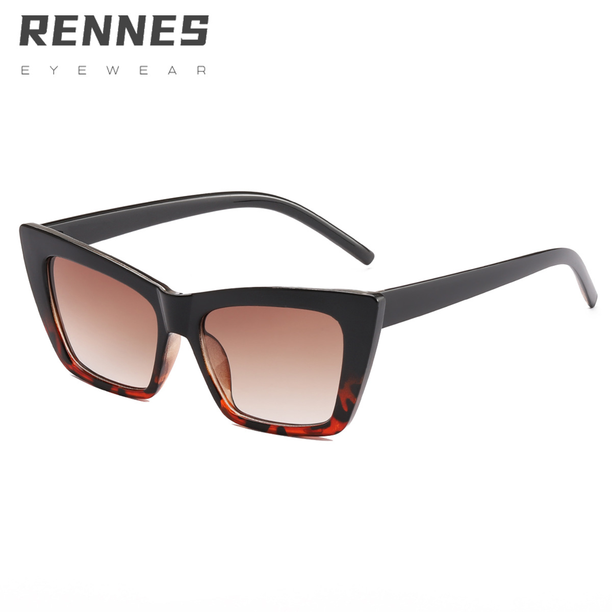 2021 nueva moda retro europea y americana gafas de sol ojo de gato mujer ins jalea color personalidad Internet celebridad hombres y mujeres gafas de sol