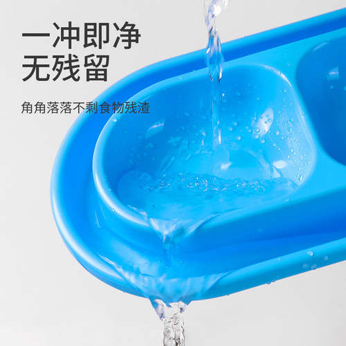 Pet double bowl rice bowl, ant-proof cat bowl, stray cat feeding bowl, rain-proof outdoor waterproof cat food bowl