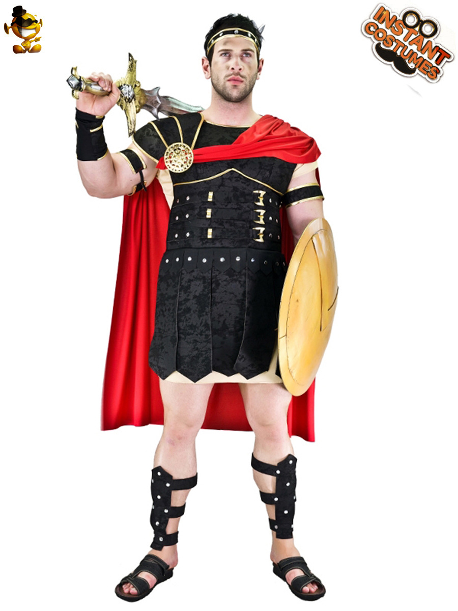 Halloween adulto hombre romano gladiador Samurai etapa rendimiento traje Cosplay traje de fiesta