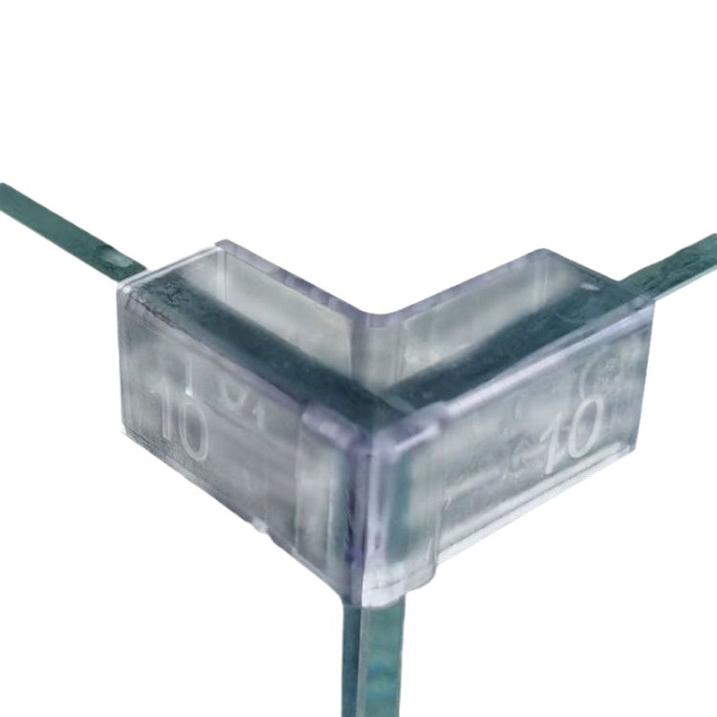 Tanque de peces protección de esquina protección de cuatro esquinas tanque de peces de vidrio marco de refuerzo soporte de ángulo recto tanque de peces anticolisión marco de silicona transparente