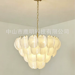 法式穆拉诺玻璃吊灯现代轻奢客厅卧室餐厅装饰氛围感吊灯美式吊灯
