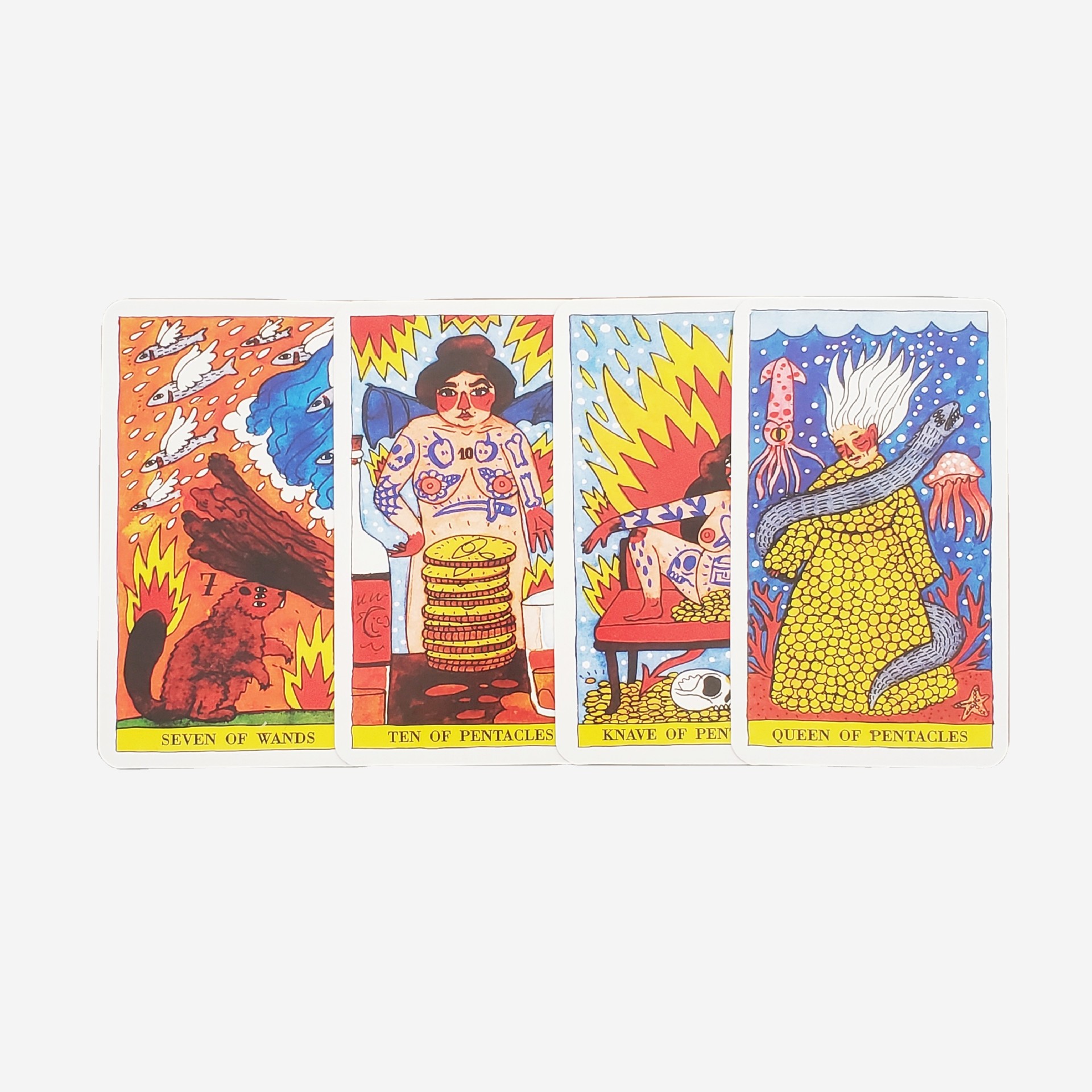 Del Fugo Tarot Deck - Traditional Divination Card Game Set_voghion.com