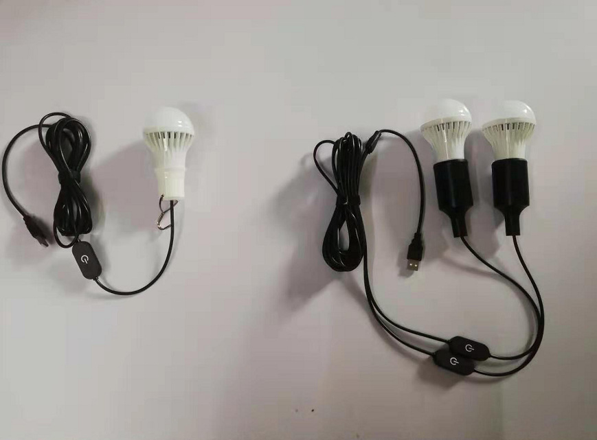 5V Dimming Bulb lamp outdoors source LED Camping lights Camping Tent lights 5M Cable length USB Interface