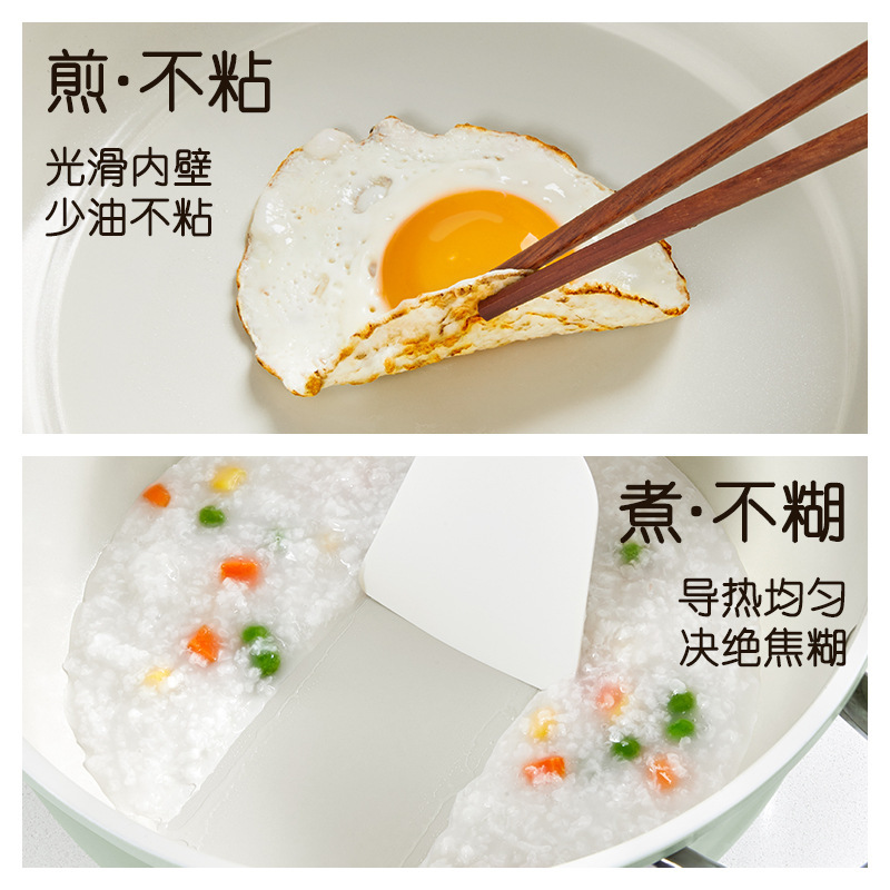 Nueva olla de sopa de cerámica verde de aguacate, olla de cocción de cerámica de doble cara para el hogar, estufa universal, olla de sopa multifuncional al por mayor