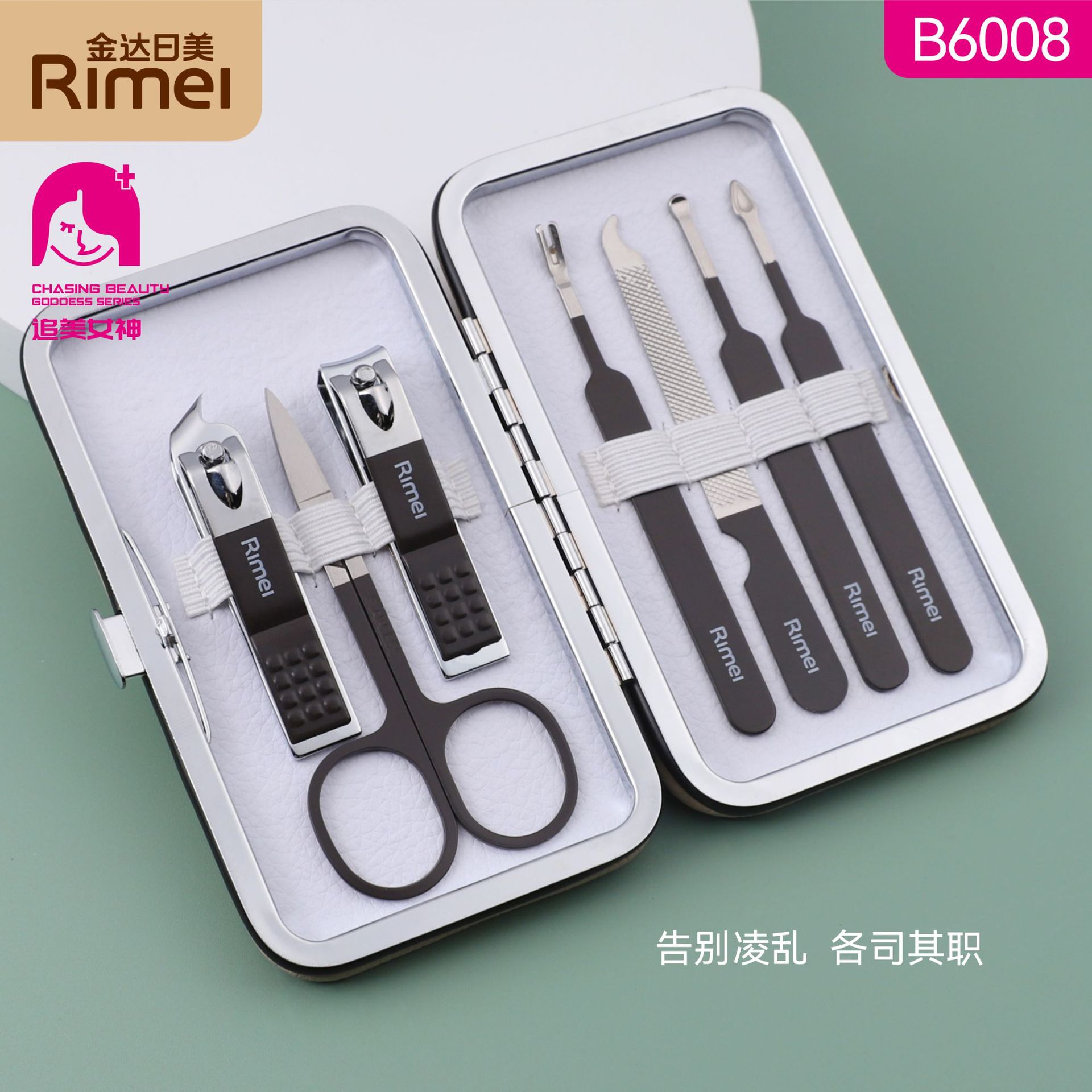 JindaziEE. UU., Cortaúñas, Cortaúñas, Cortaúñas, Cortaúñas, Juego de cortadedos individuales, Herramienta de boca oblicua de pedicura, Funda de plástico transparente