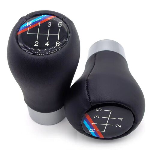 Suitable for BMW 5 7 Series Leather Wrapped Gear Lever Cover Shift Knob Shift Lever Automotive Accessory