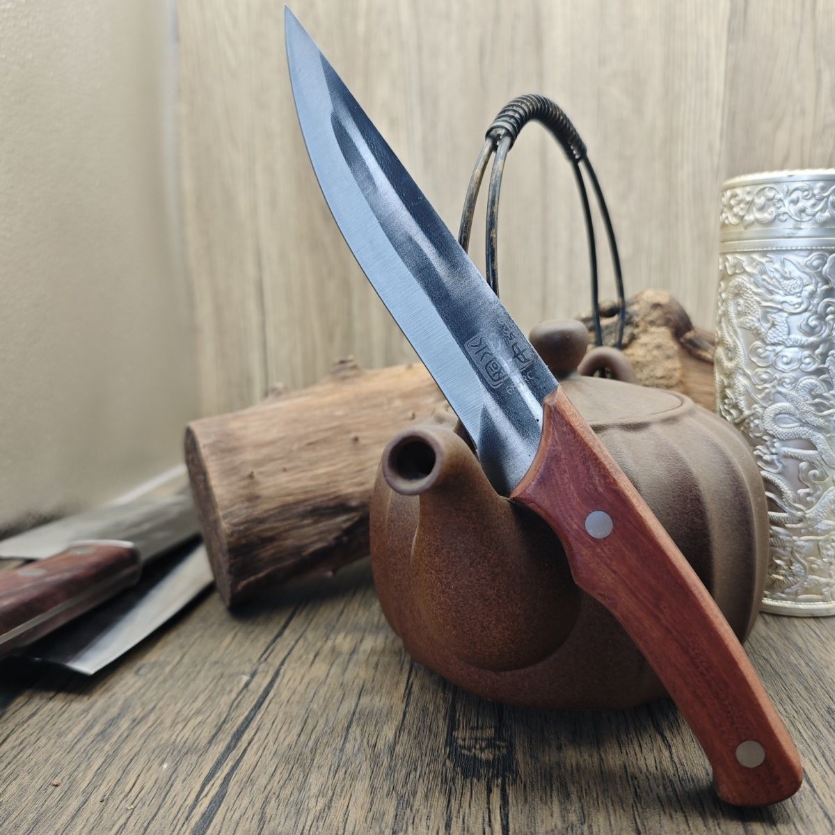 龙泉剔骨刀锻打高硬度锋利卖肉屠夫专用家用杀猪牛羊屠宰分割刀具