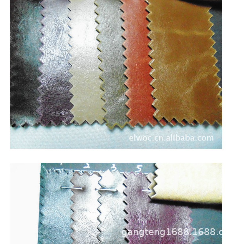 仿牛皮pu 油皮箱包皮革 涂蜡鞋材 变色马靴 疯马仿真皮褶皱5281