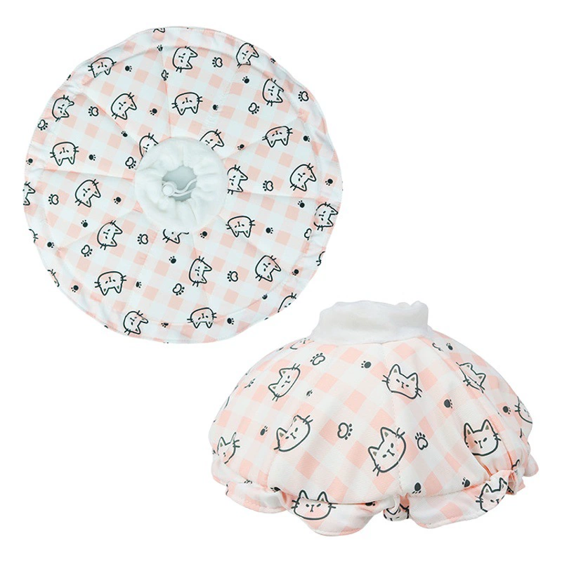 Amazon New Pet Элизабет кольцо водонепроницаемый шнурок с принтом кошка головной убор мягкий кошачий ошейник красота кольцо