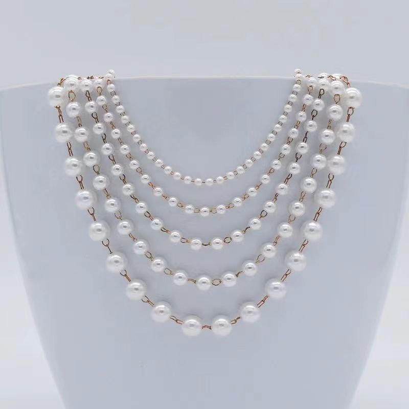 Copper Plated Pearl Chain 1