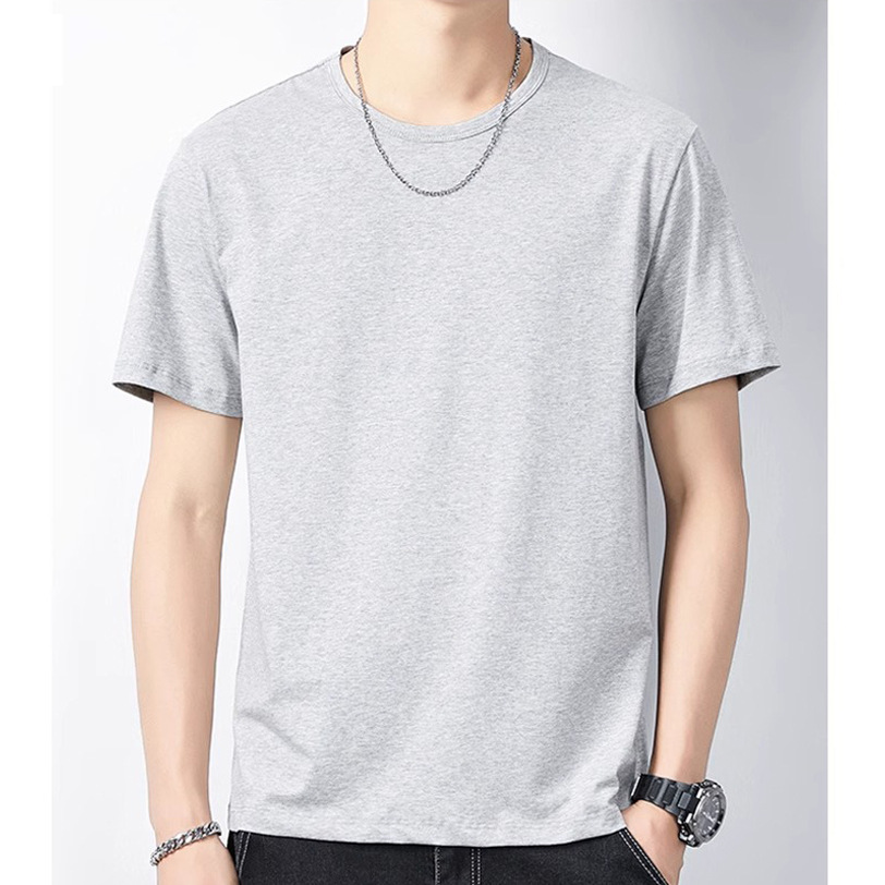 Camiseta modal para hombre, manga corta, cuello redondo, camisa suelta vieja, media manga delgada, camiseta de verano para hombre de talla grande
