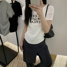 2026夏季新款韩版气质圆领长袖针织衫女超好看设计感斜肩外穿上衣