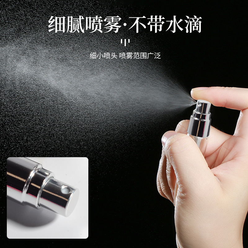 卸売10ml香水瓶角型円形スプレーボトル厚いガラスプレススプレー香水分注ボトルボールボトル|undefined