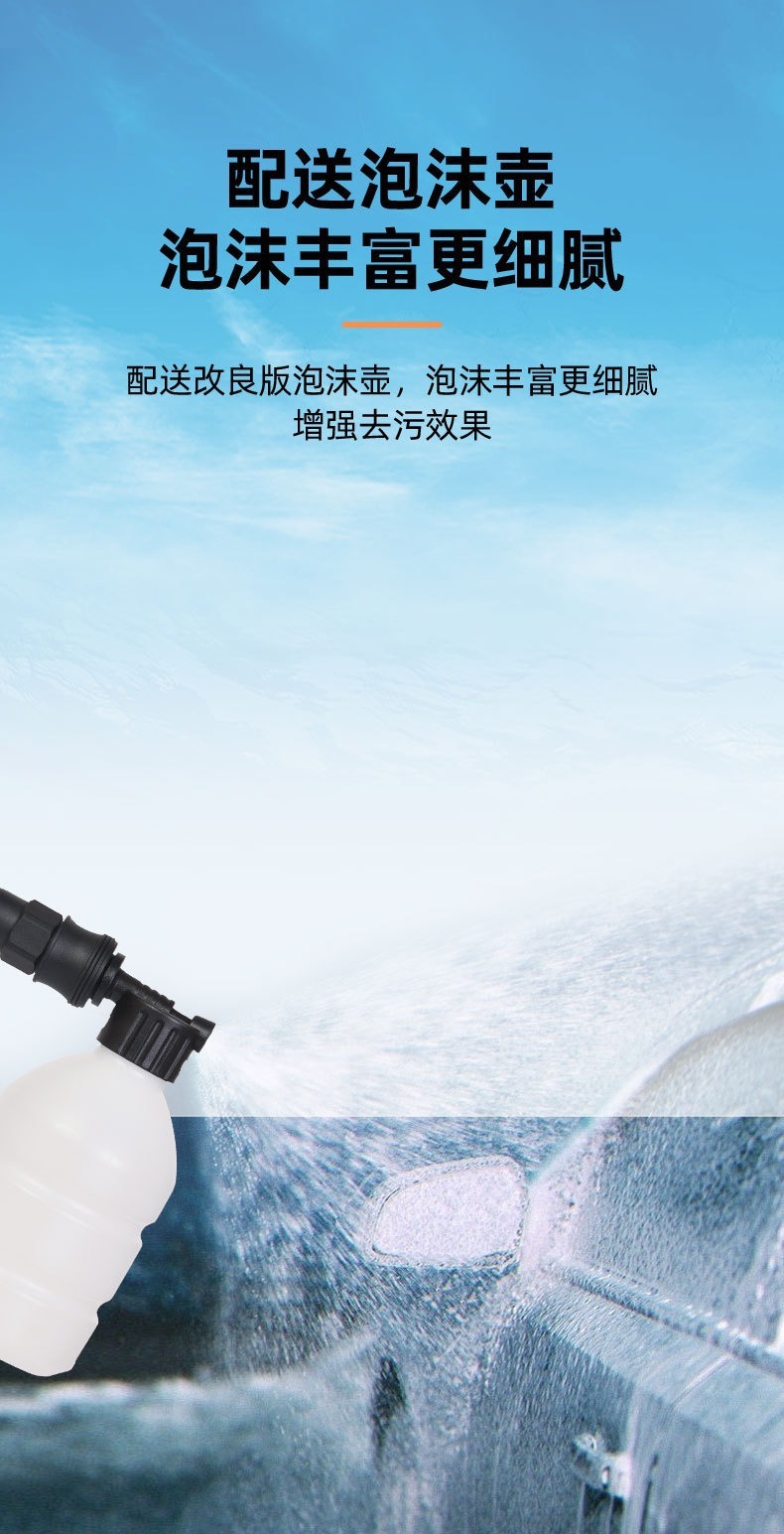 Cross-Border New Wireless Home Car Washing Machine Portable Powerful Water Spray Gun Rechargeable Lithium Battery Car Washing High-Pressure Water Gun