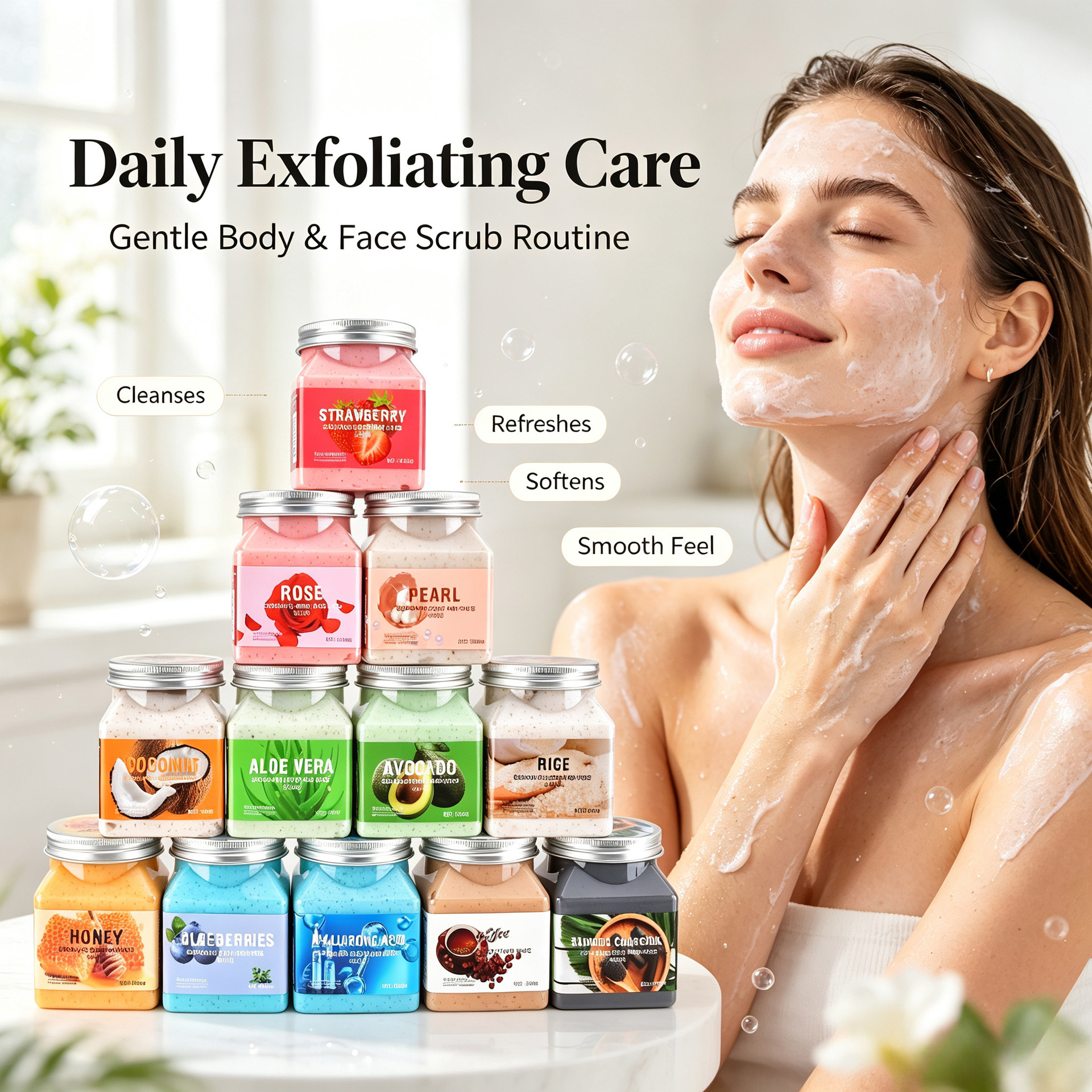 Cross-border Avocado Body Scrub Exfoliante Body Scrub image 3