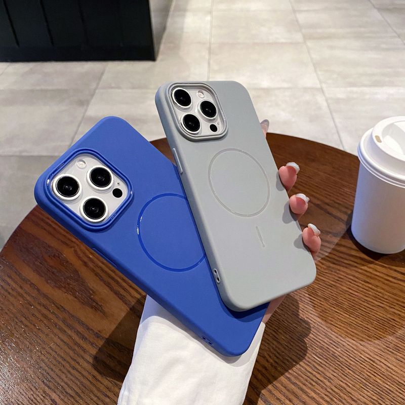 简约细圈磁吸苹果手机壳适用iPhone16promax小众小米15高级保护套|undefined