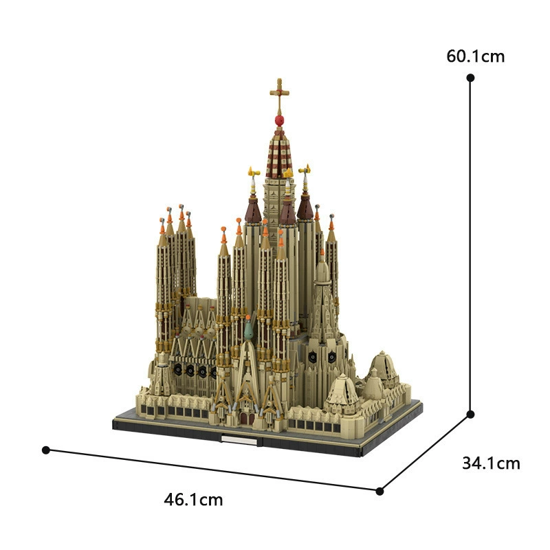 Архитектурная серия Streetscape Барселона Саграда Фрухти (Sagrada Familia) - набор 65795 совместим с LEGO