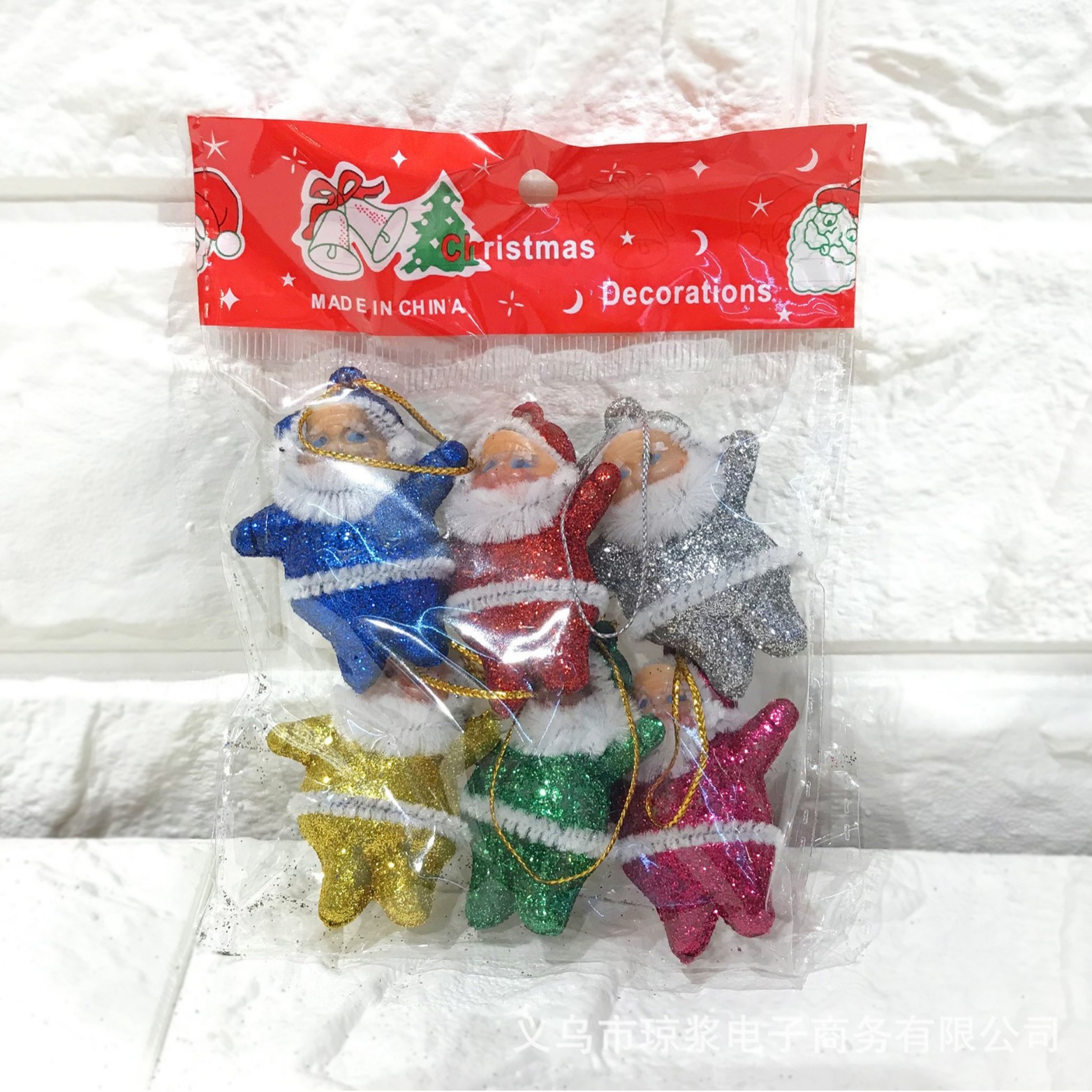 2 pulgadas (4 * 5cm) polvo de oro de seis colores (6 paquetes) 11.5g