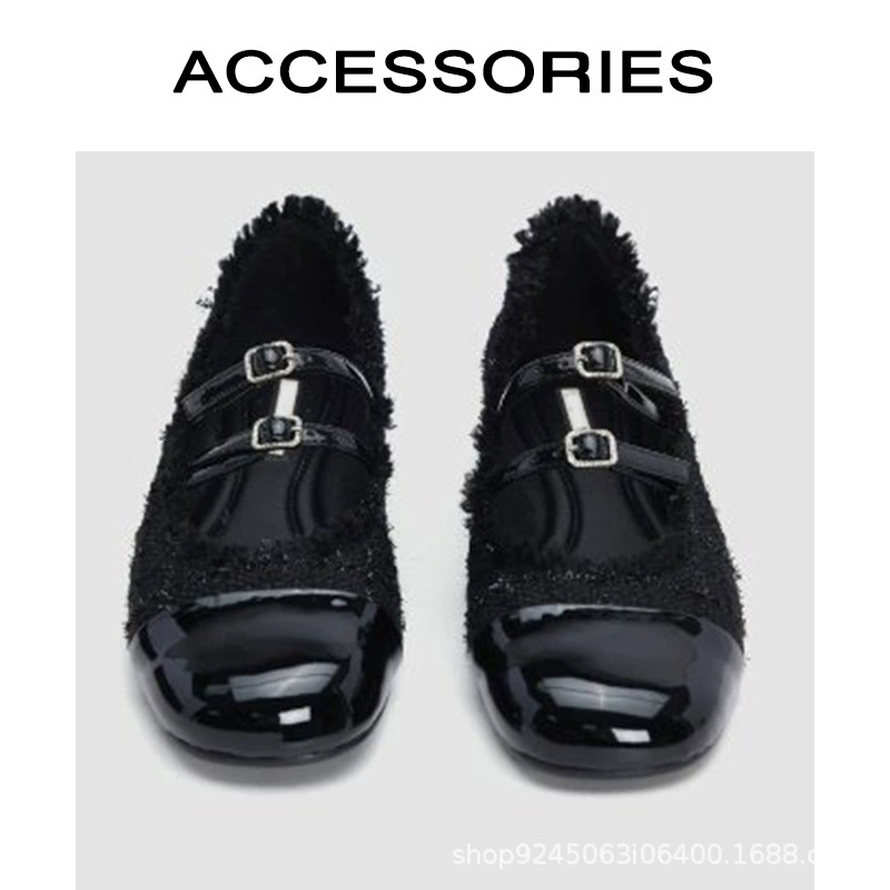 Весенняя обувь на плоской подошве, черная, тренд сезона, стиль Chanel
