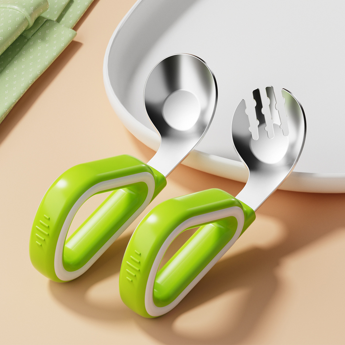 치즈 포크 ✮ 과일 녹색