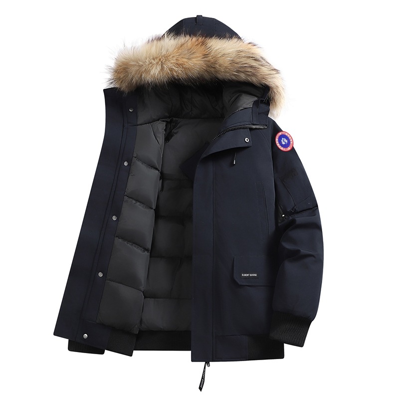 Stylish Unisex Winter Bomber Jacket With Premium White Duck Down, Warm & Lightweight Short Coat For Men And Women_voghion.com