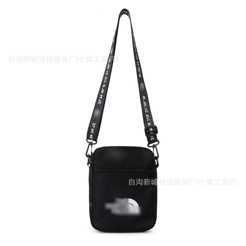 Cross-Border Wholesale Outdoor Leisure Shoulder Bag for Men and Women, Small Hanging Bag for Couples, North Face Tn/F Small Square Bag, Trendy Brand Shoulder Bag