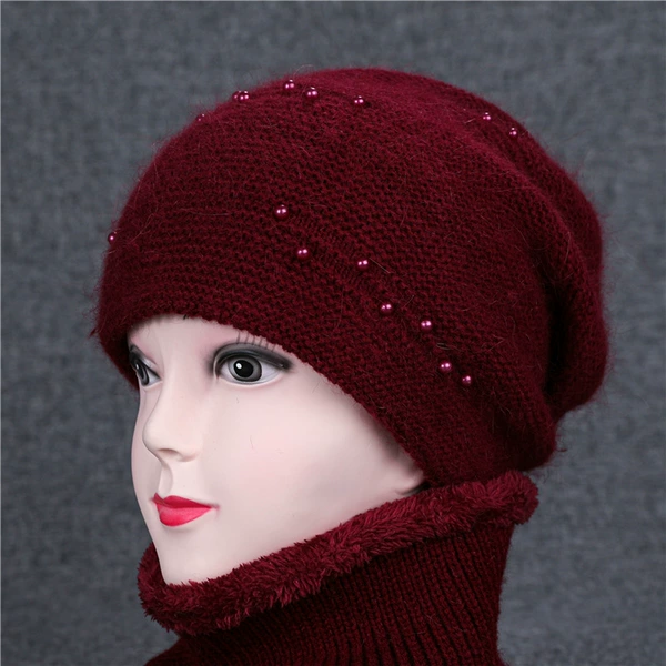 K-7 beads wine red (single hat)