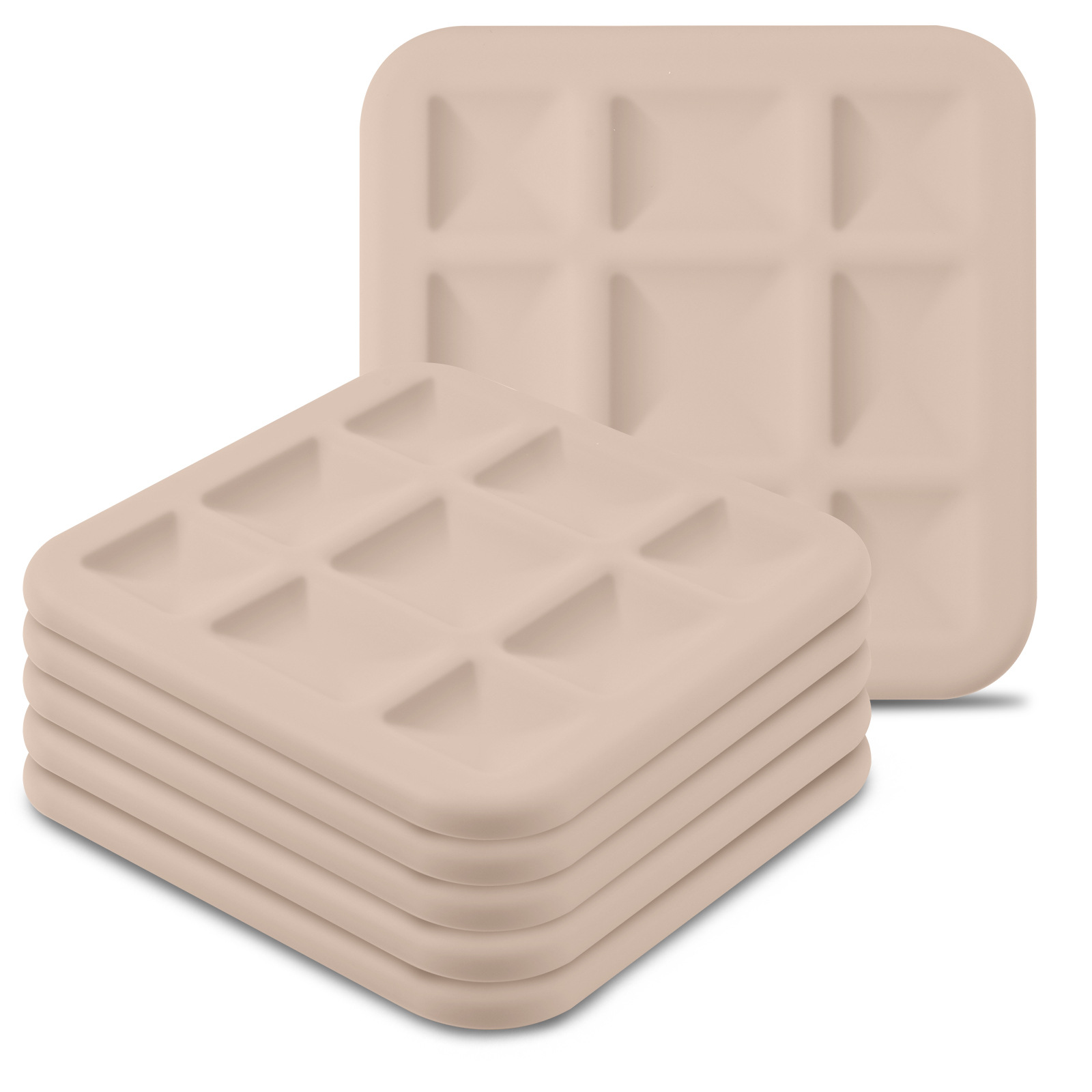 Taza de té de silicona almohadilla de platos almohadilla de aislamiento térmico almohadilla de mesa de comedor almohadilla de comedor casera alta sensación de lujo ligera mortero resistente al quemado almohadilla