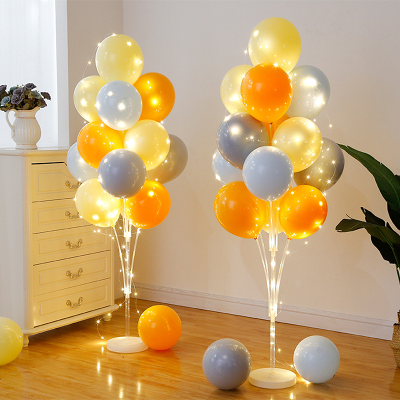 Children's Birthday Balloon Pillars Decorations For Anniversary Celebration Back To School Valentine's Day Walkway Markers Party Supplies_voghion.com