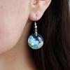 Spherical resin, fashionable earrings, suitable for import, new collection