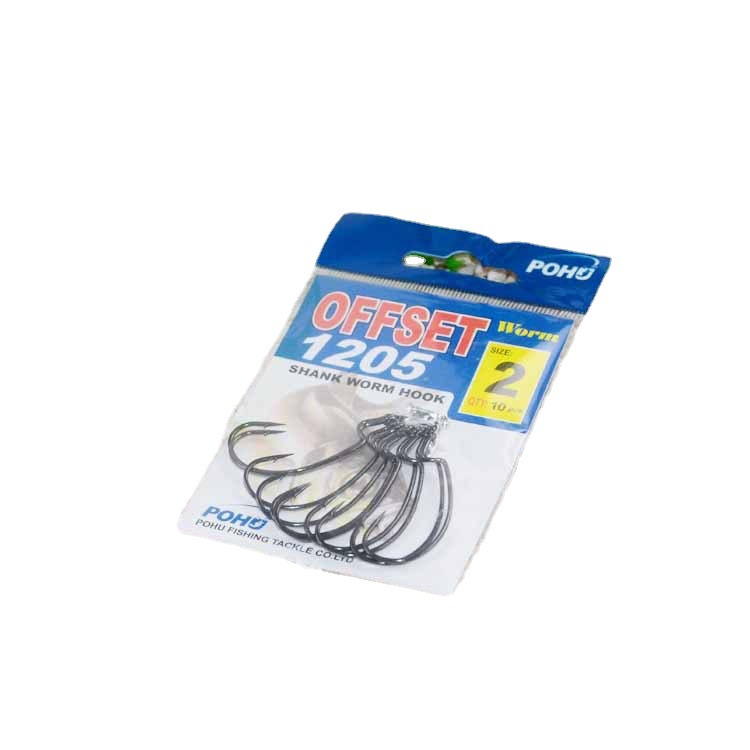 Qihu 1205 anzuelo ancho vientre manivela gancho suave gancho de gusano de cebo 10 piezas reforzado luya texas grupo de pesca gancho de pesca de mar fabricante