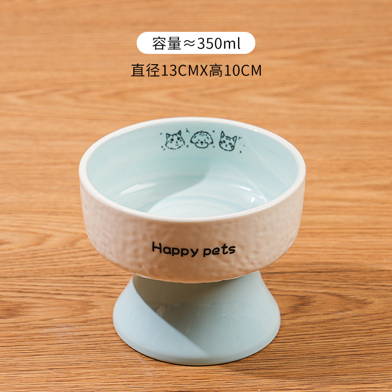 Nuevo conjunto de cuencos de cerámica pintados a mano, cuencos de grano para mascotas, cuencos de agua para mascotas, perros, gatos, bebidas, alimentos