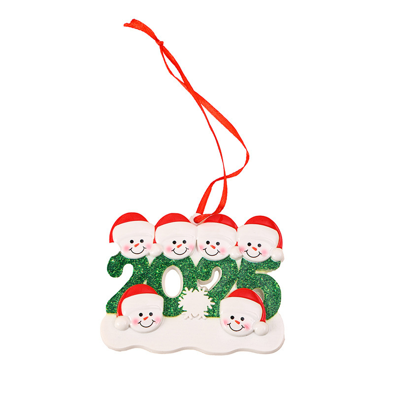 2025 ファミリークリスマス樹脂ペンダント DIY 手書き名クリスマス雪だるまクリスマスツリー装飾カスタマイズ|undefined