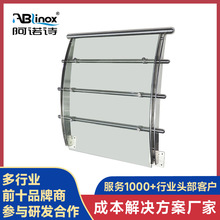 304不锈钢楼梯立柱玻璃栏杆扶手阳台家用地铁商场桥工程平台立柱